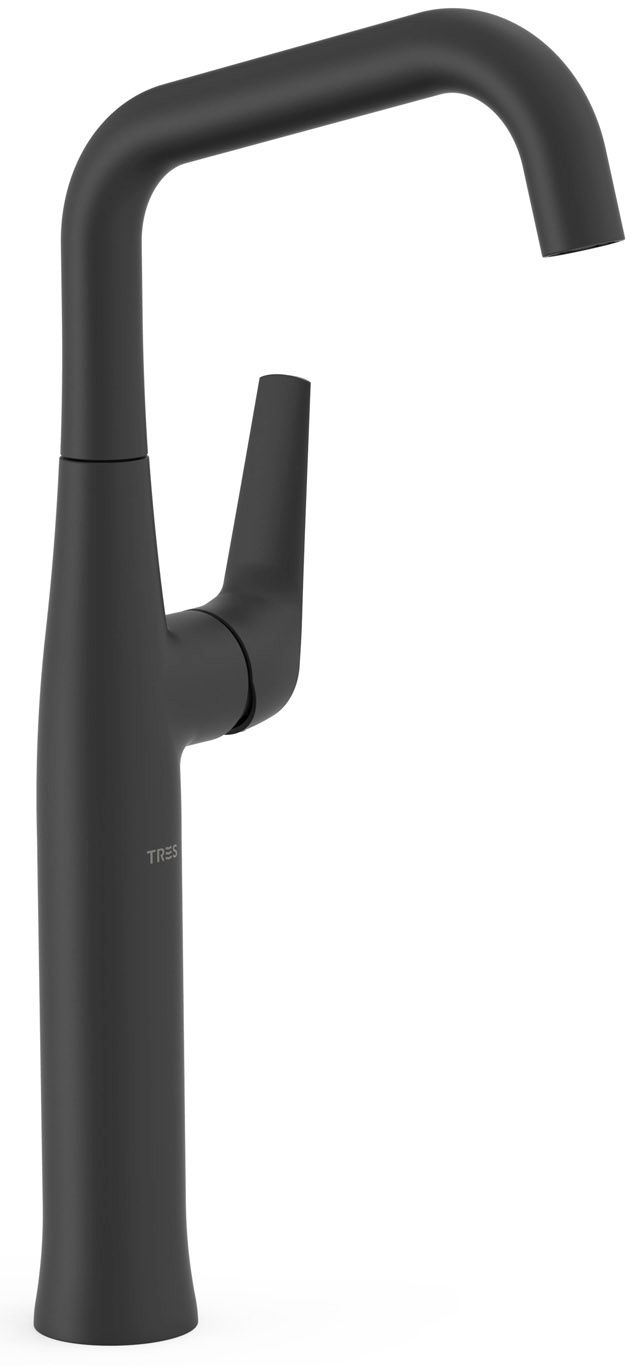Tres Fuji rubinetto per lavabo verticale nero 28184701NM