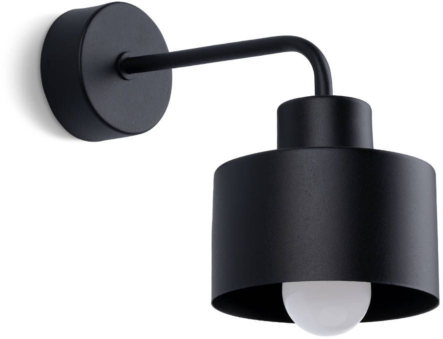 Sollux Lighting Savara lampada da parete 1x60 W nero SL.1129
