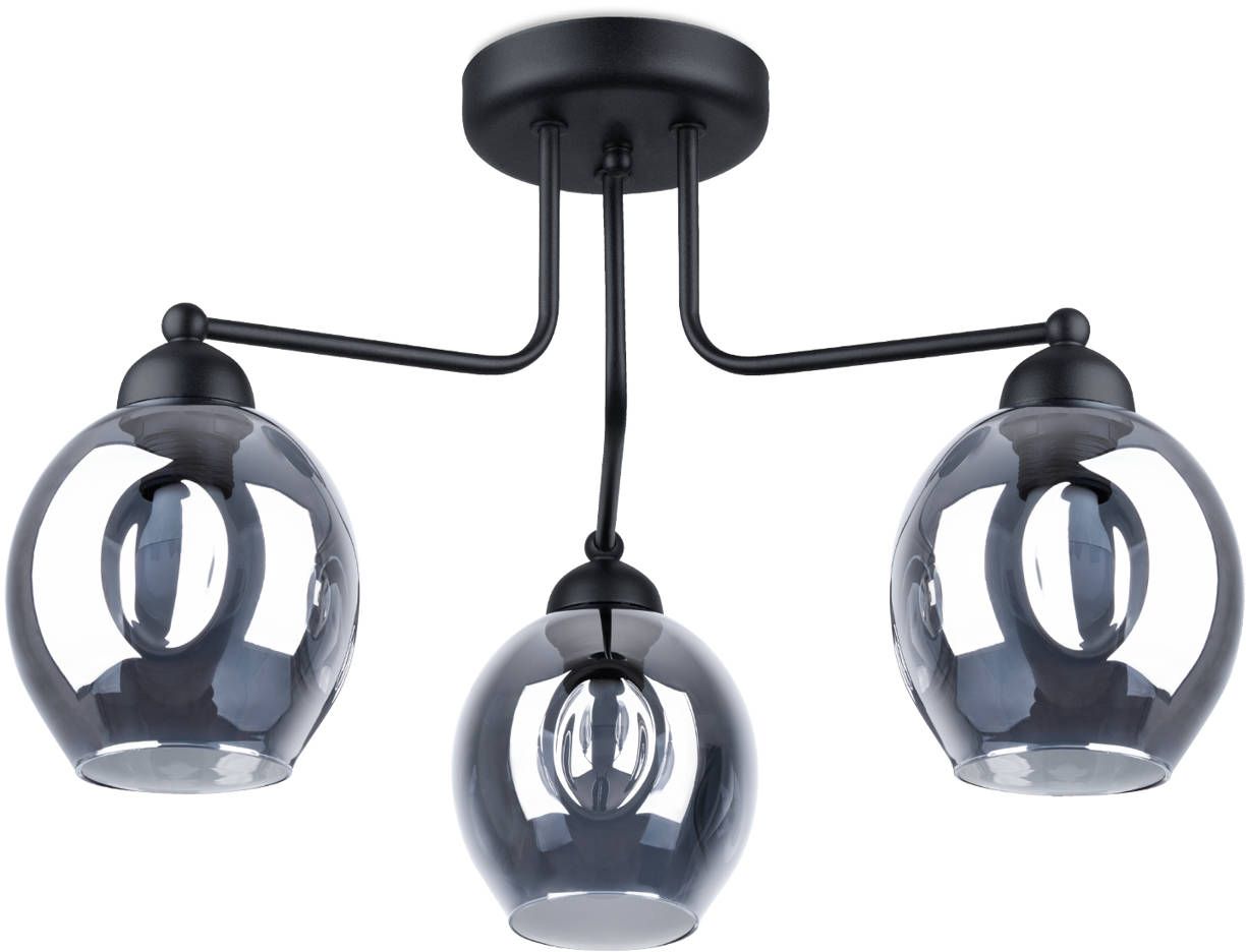 Sollux Lighting Fillan lampada da soffitto 3x60 W nero SL.1144