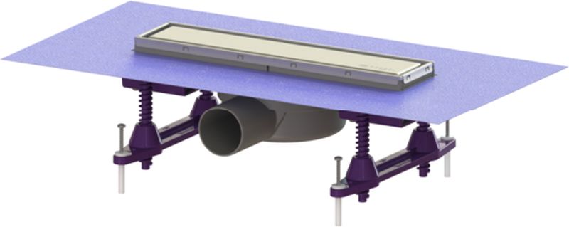 Kessel Linearis Compact scarico per doccia 30 cm acciaio 45600.59M