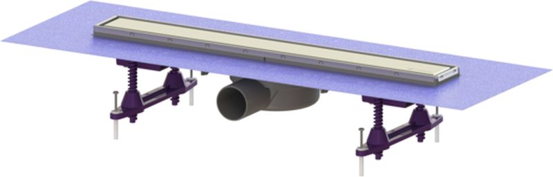 Kessel Linearis Compact scarico per doccia 55 cm acciaio 45600.61M