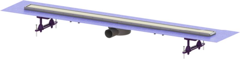 Kessel Linearis Compact scarico per doccia 115 cm acciaio 45600.67M