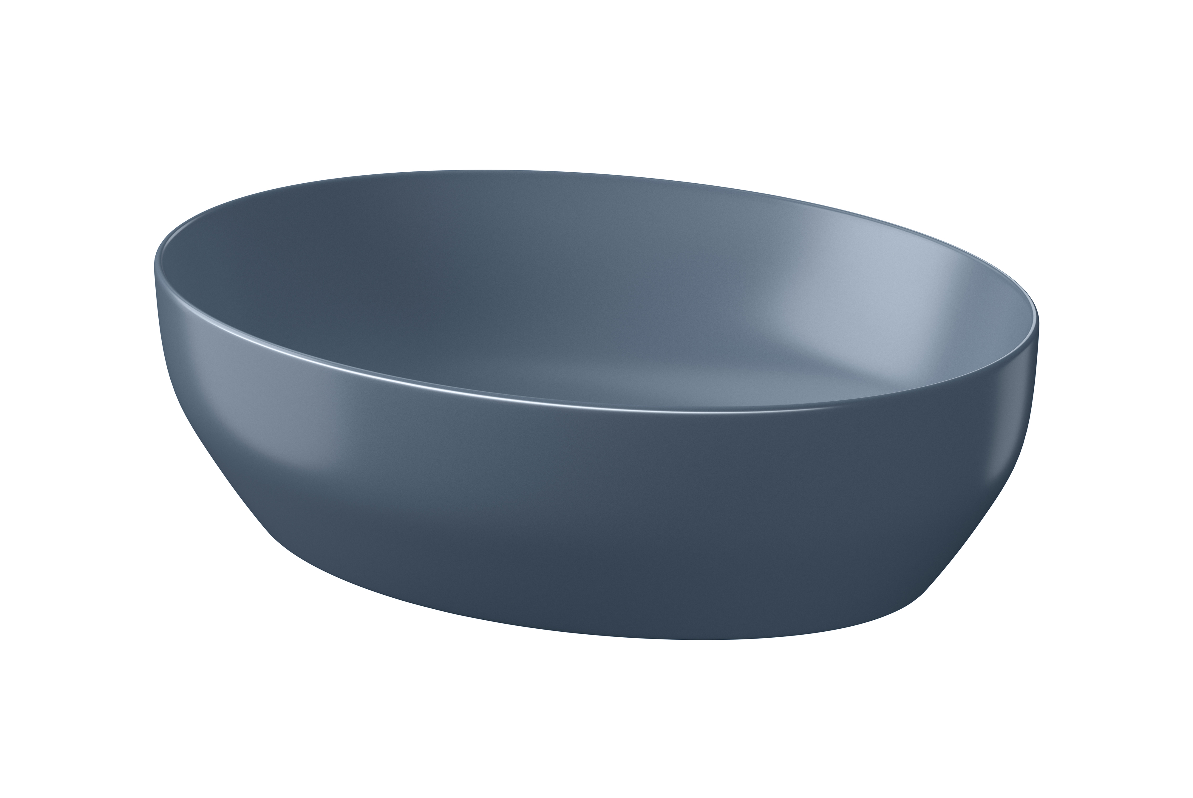 Cersanit Larga lavabo 50.5x38.5 cm ovale da appoggio blu K677-055