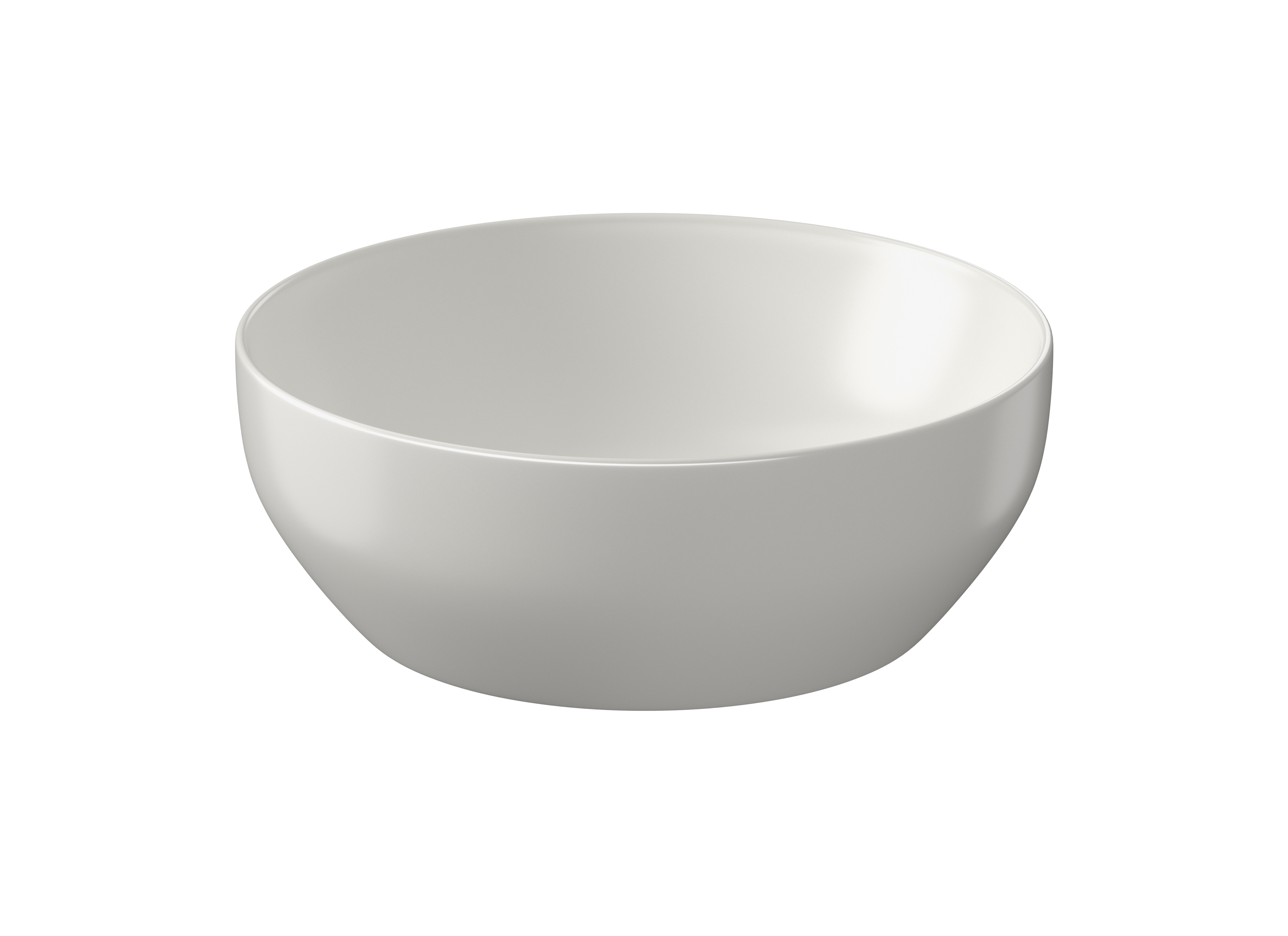 Cersanit Larga lavabo 40x40 cm rotonda da appoggio grigio/pietra K677-044