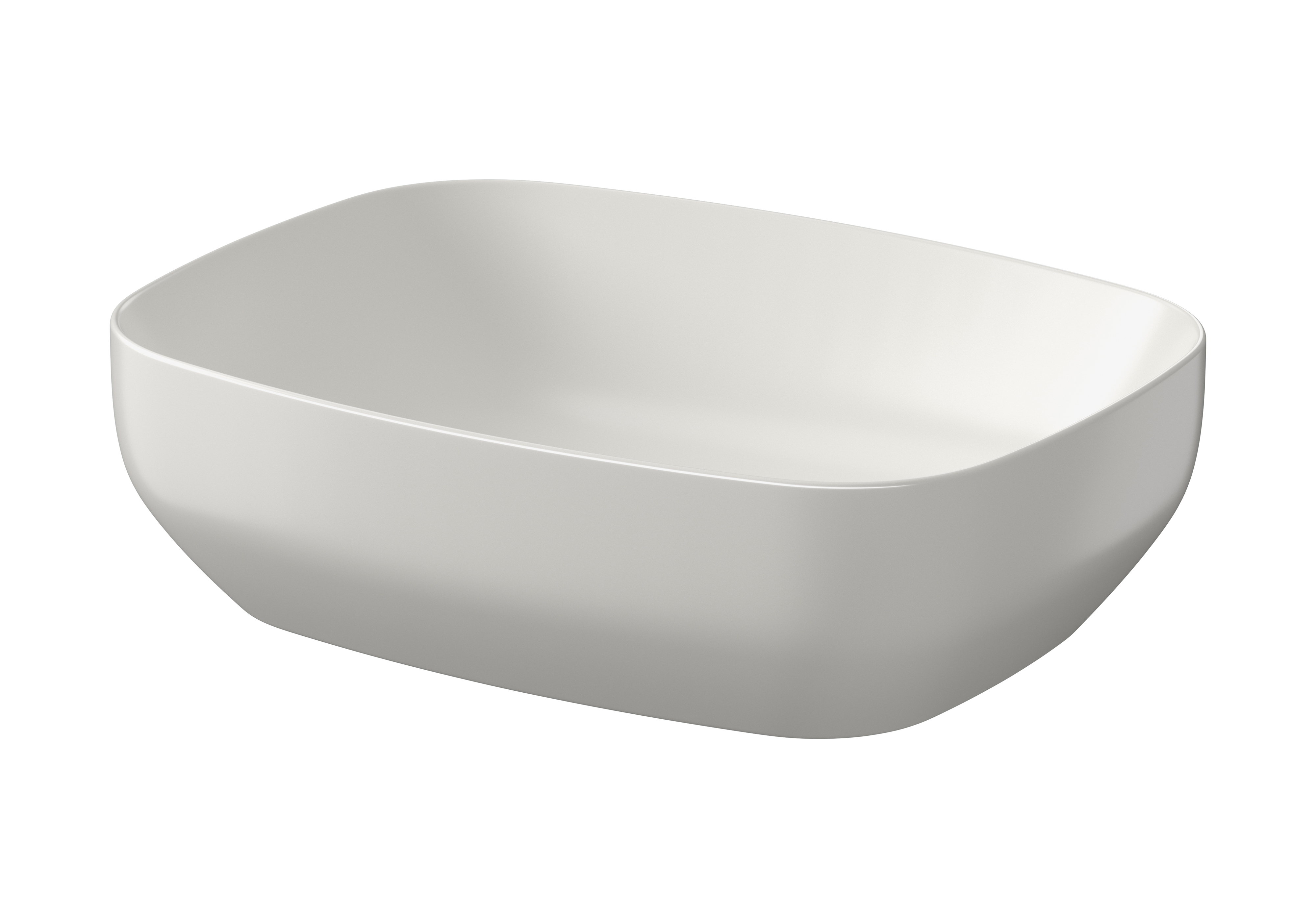 Cersanit Larga lavabo 50x38.5 cm rettangolare da appoggio grigio/pietra K677-059