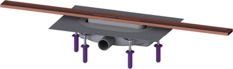 Kessel Linearis Infinity scarico per doccia 80 cm rame 45303.08