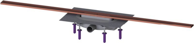 Kessel Linearis Infinity scarico per doccia 120 cm rame 45303.12
