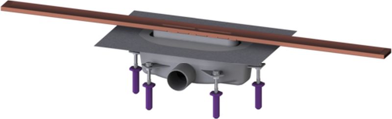 Kessel Linearis Infinity scarico per doccia 90 cm rame 45203.09