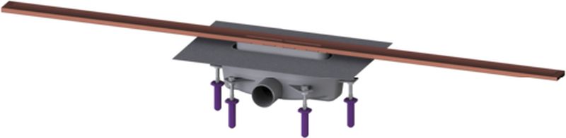 Kessel Linearis Infinity scarico per doccia 120 cm rame 45203.12