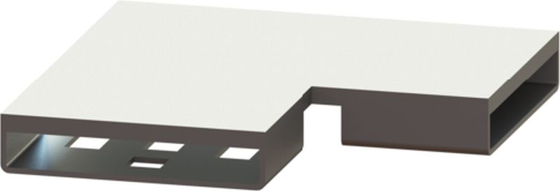 Kessel Linearis Infinity elemento di giunzione 75 cm acciaio 45100.01