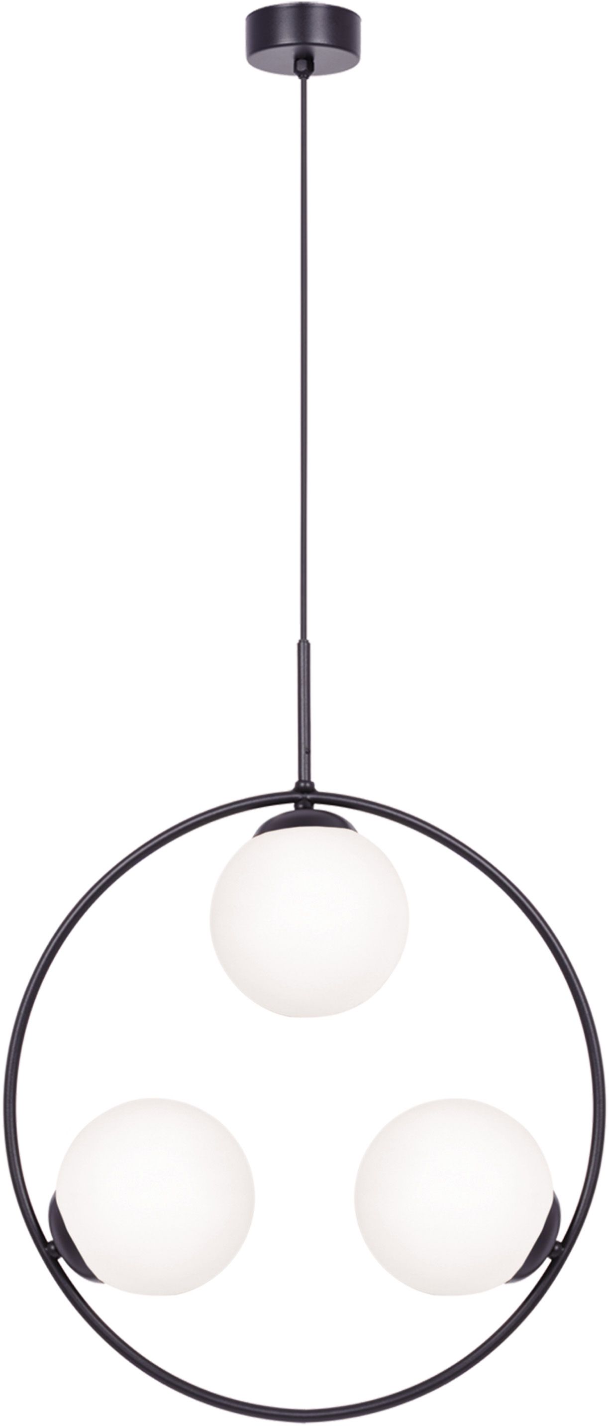 Kaja Parva lampada sospesa 3x40 W bianco-nero K-5103