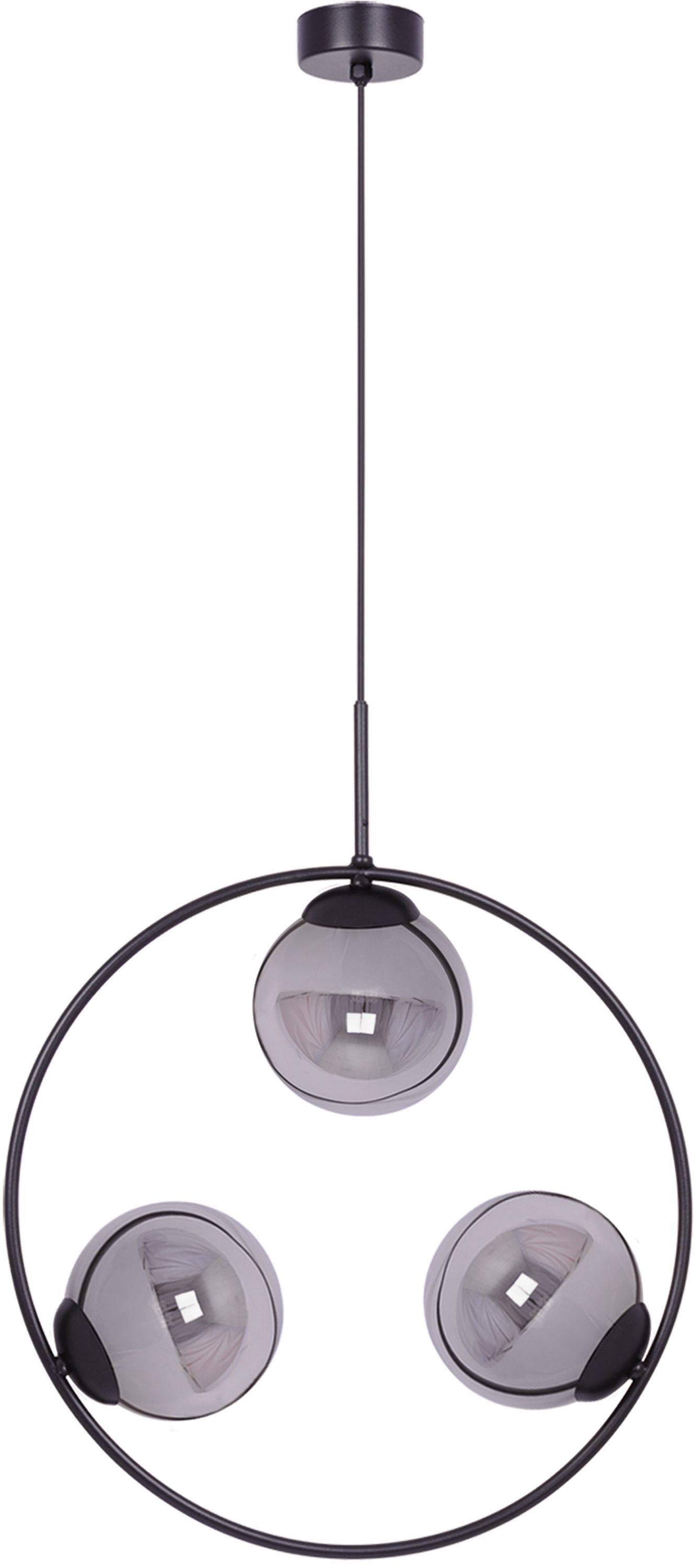 Kaja Davos lampada sospesa 3x40 W nero-grafite K-5113