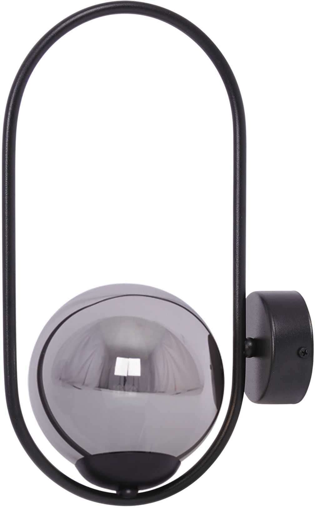 Kaja Davos lampada da parete 1x40 W nero-grafite K-5115