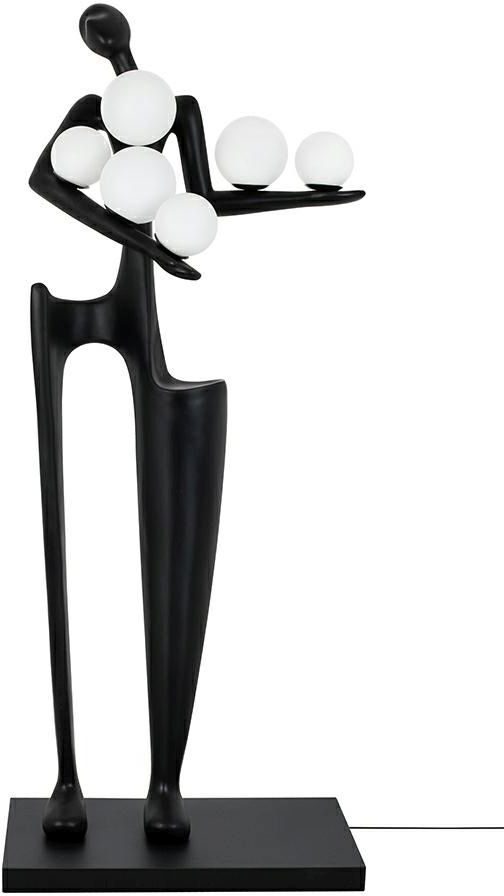 Moosee Human lampada da terra 6x40 W bianco-nero MSE010100381