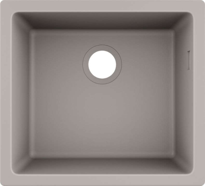 Hansgrohe S 51 lavello in granito 50x46 cm grigio/grafite/inox 43431380
