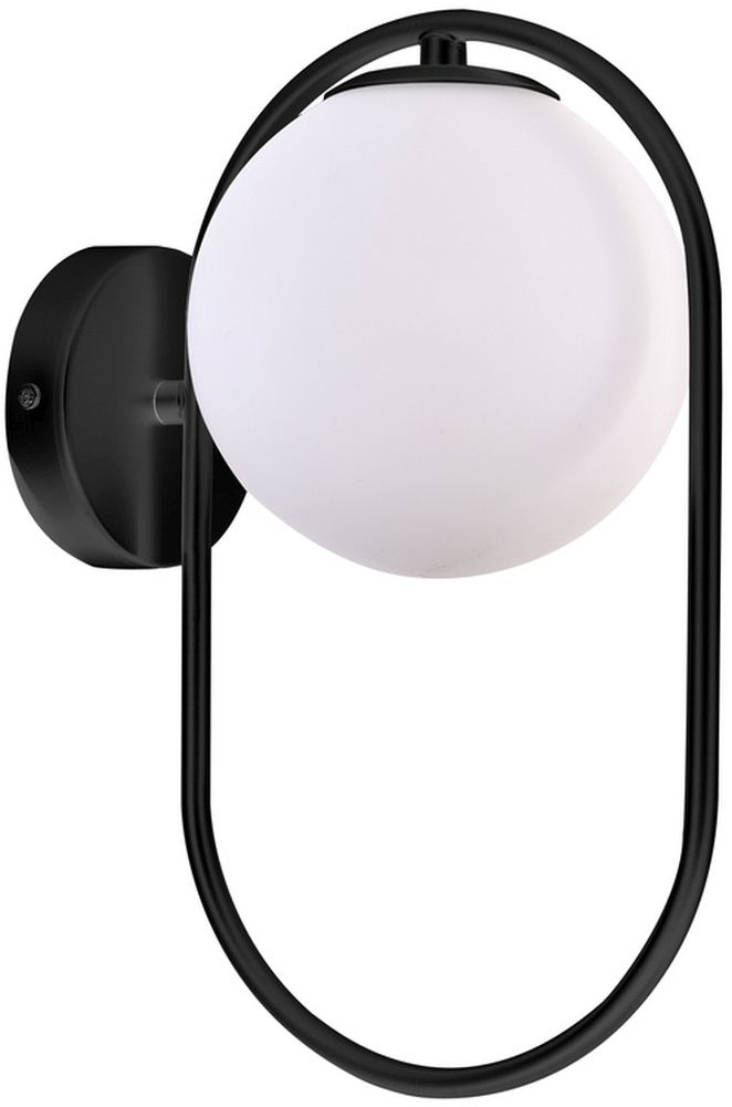 Candellux Cordel lampada da parete 1x28 W bianco-nero 21-10179