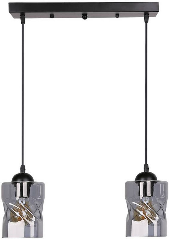 Candellux Felis lampada sospesa 2x60 W nero-fumé 32-00132