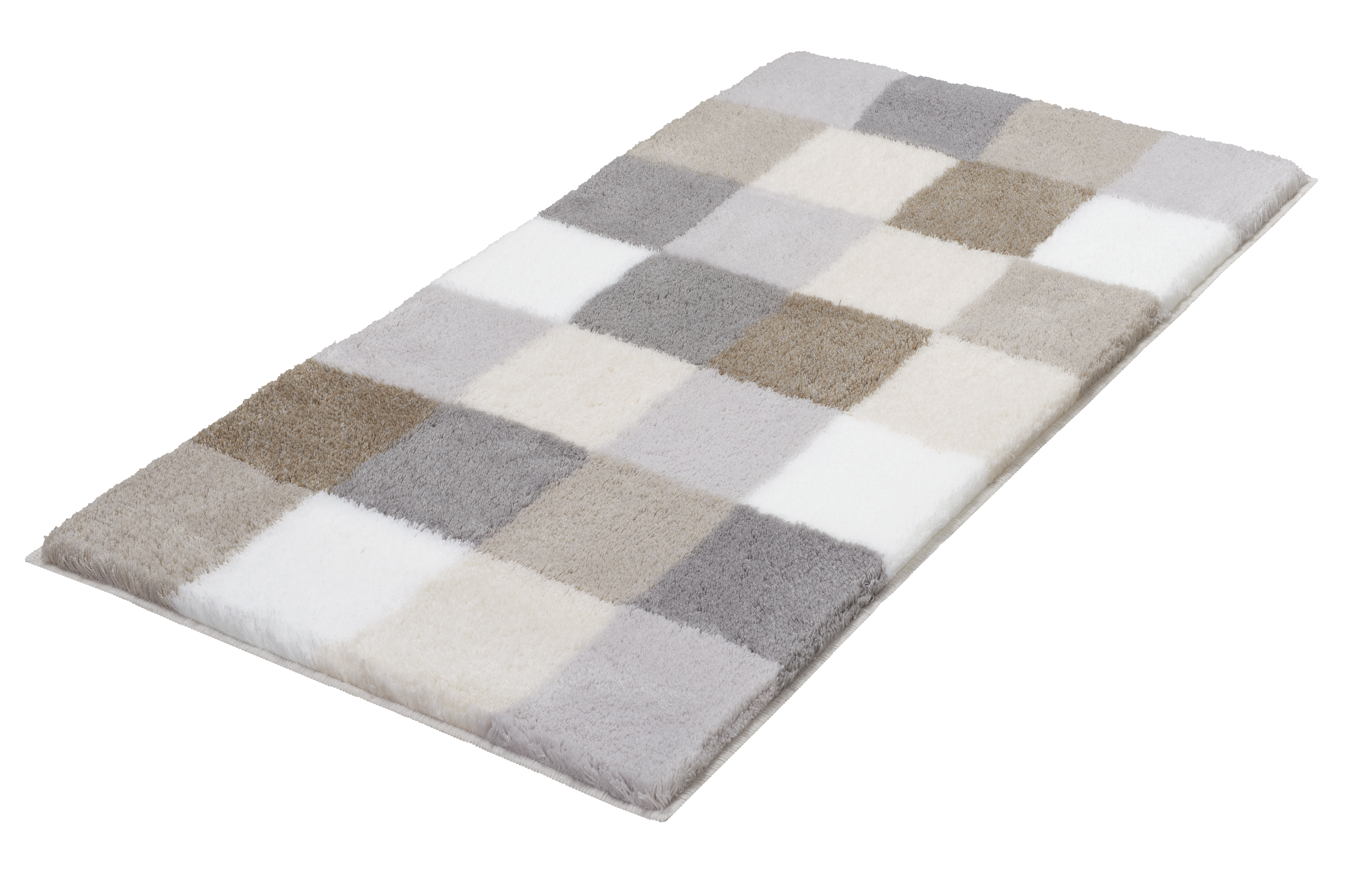 Kleine Wolke Caro tappetino da bagno 105x60 cm rettangolare grigio-beige 5426287382