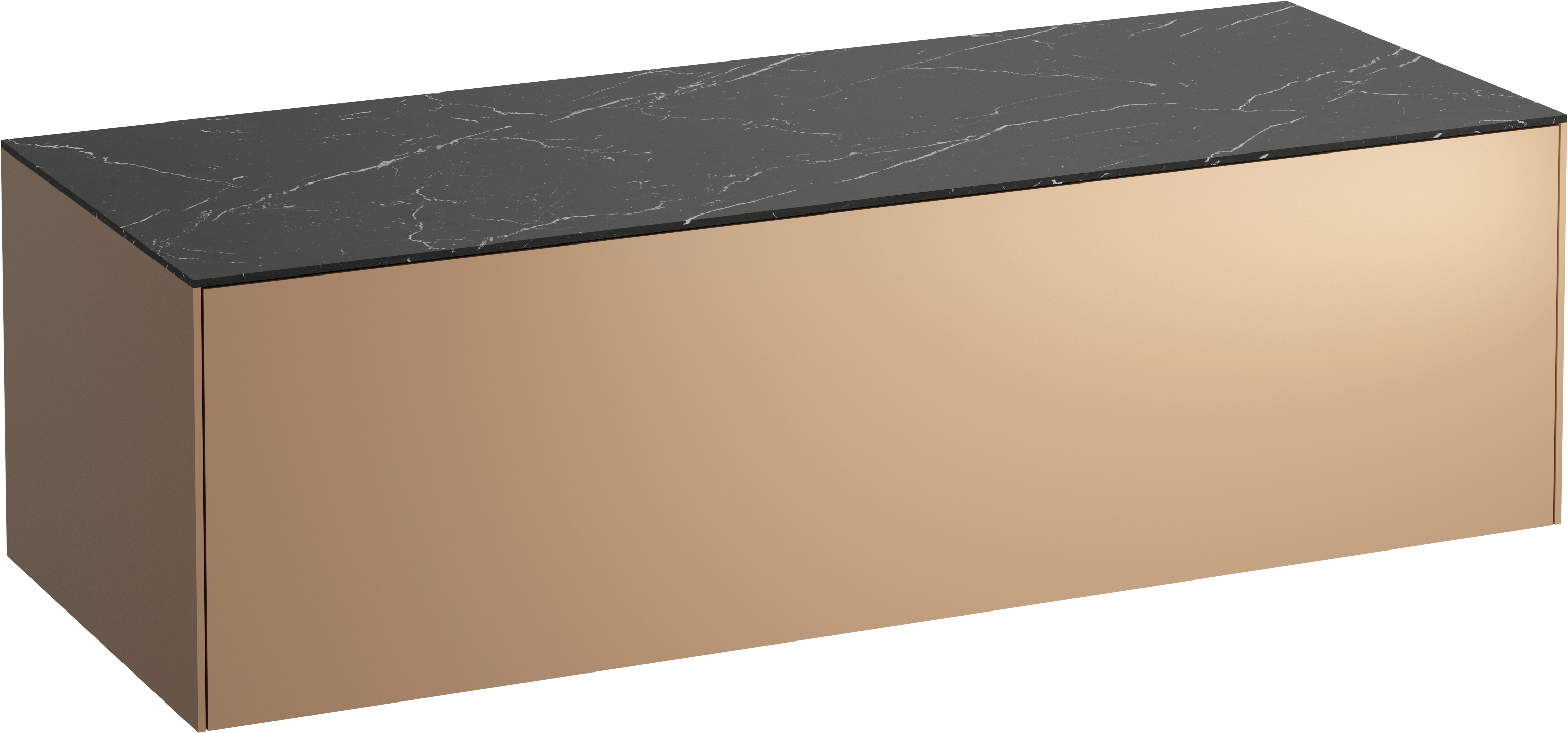 Laufen Sonar armadietto con piano 117.5x45.5x34 cm sottolavabo sospeso nero-rame H4054200341411