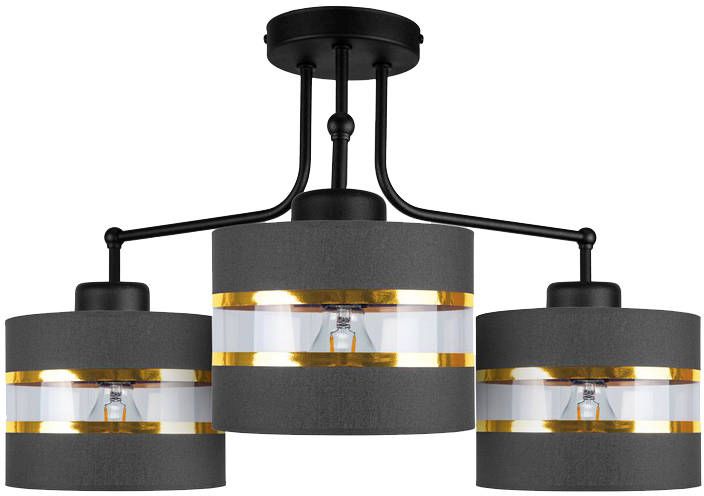 Candellux Andy lampada da soffitto 3x40 W nero-oro 33-06141