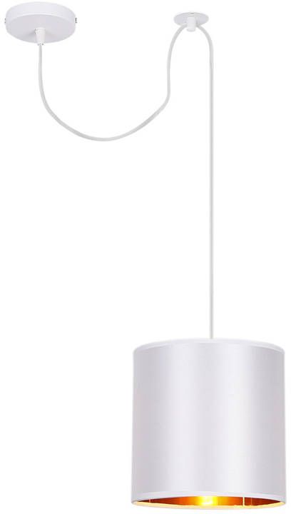 Candellux Atlanta lampada sospesa 1x40 W bianco-oro 31-00637