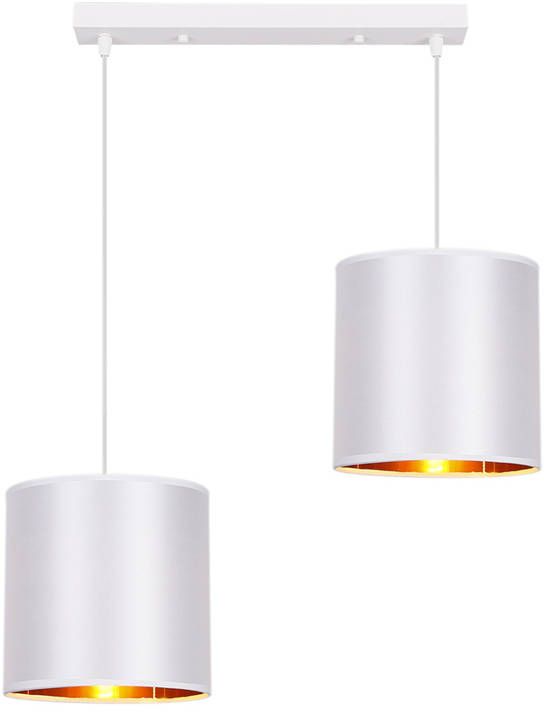 Candellux Atlanta lampada sospesa 2x40 W bianco-oro 32-00644