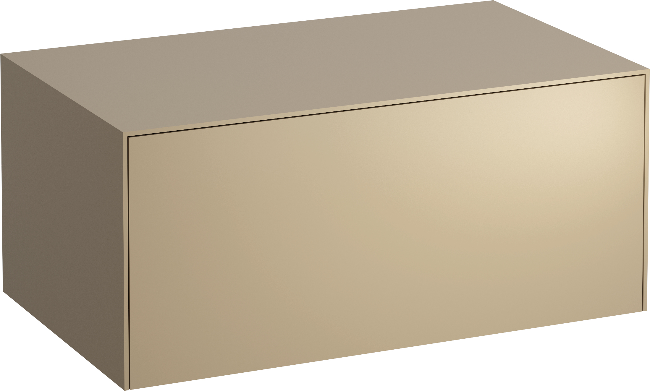 Laufen Sonar armadietto con piano 77.5x45.5x34 cm sottolavabo sospeso oro H4054100340401