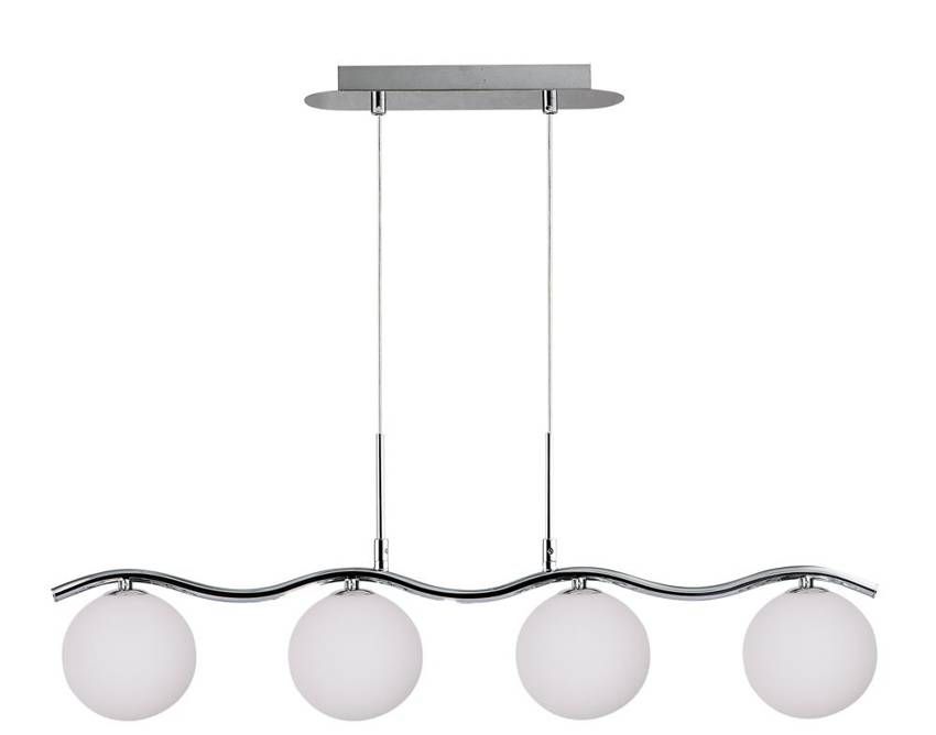Candellux Ramon lampada sospesa 4x40 W bianco-cromo 34-01412