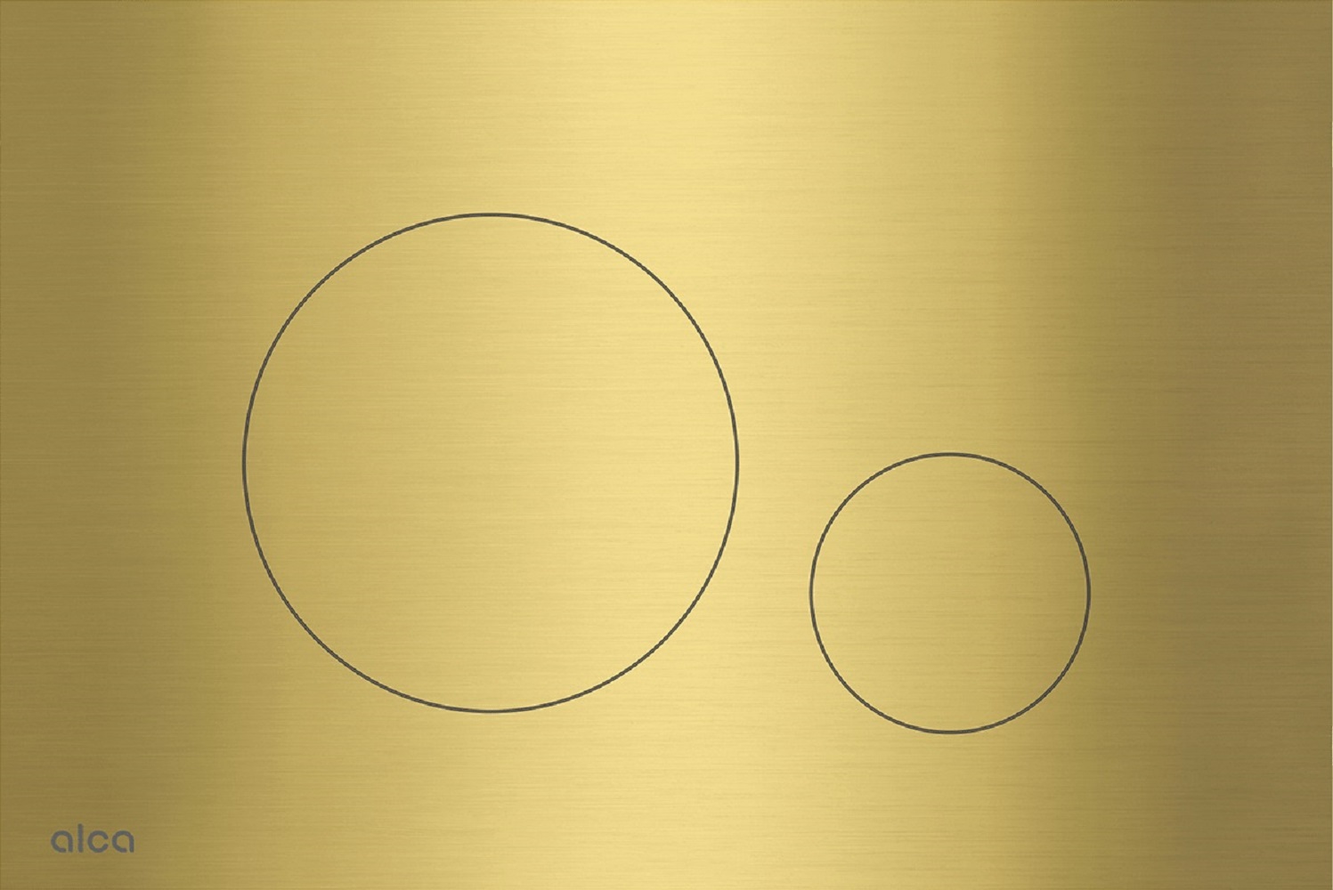 Alca Flat placca di comando per WC oro TURN-BRASS