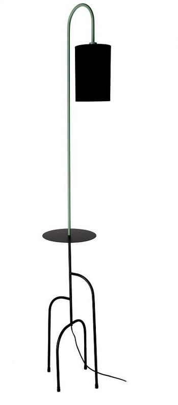 Candellux Ravello lampada da terra 1x40 W nero-menta 51-00064