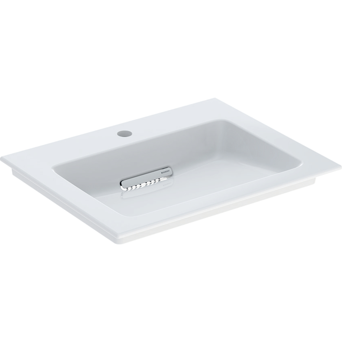 Geberit One lavabo 60x48 cm rettangolare da mobile bianco lucida 505.002.00.1
