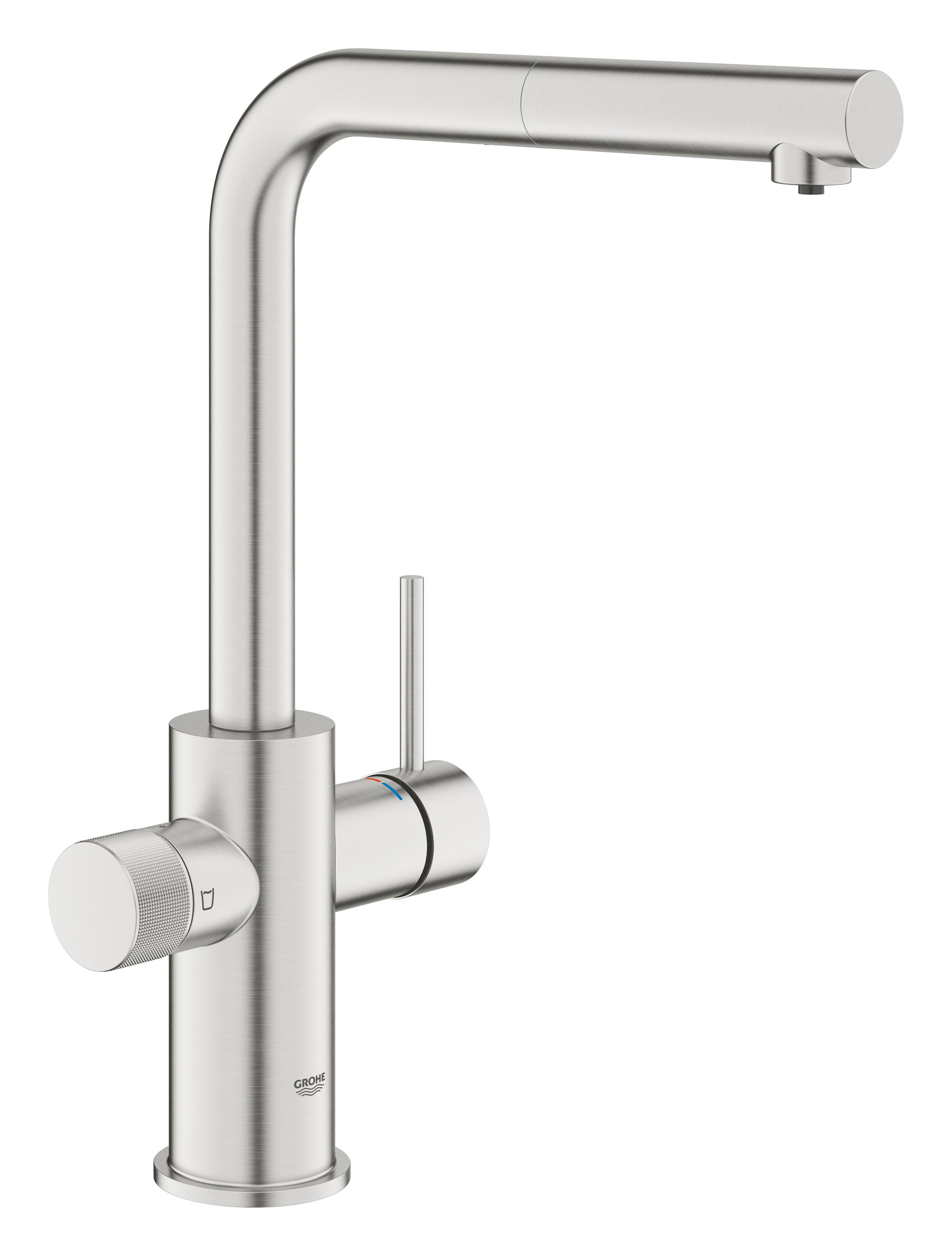 Grohe Blue rubinetto per filtro dell'acqua verticale acciaio inossidabile 30601DC0