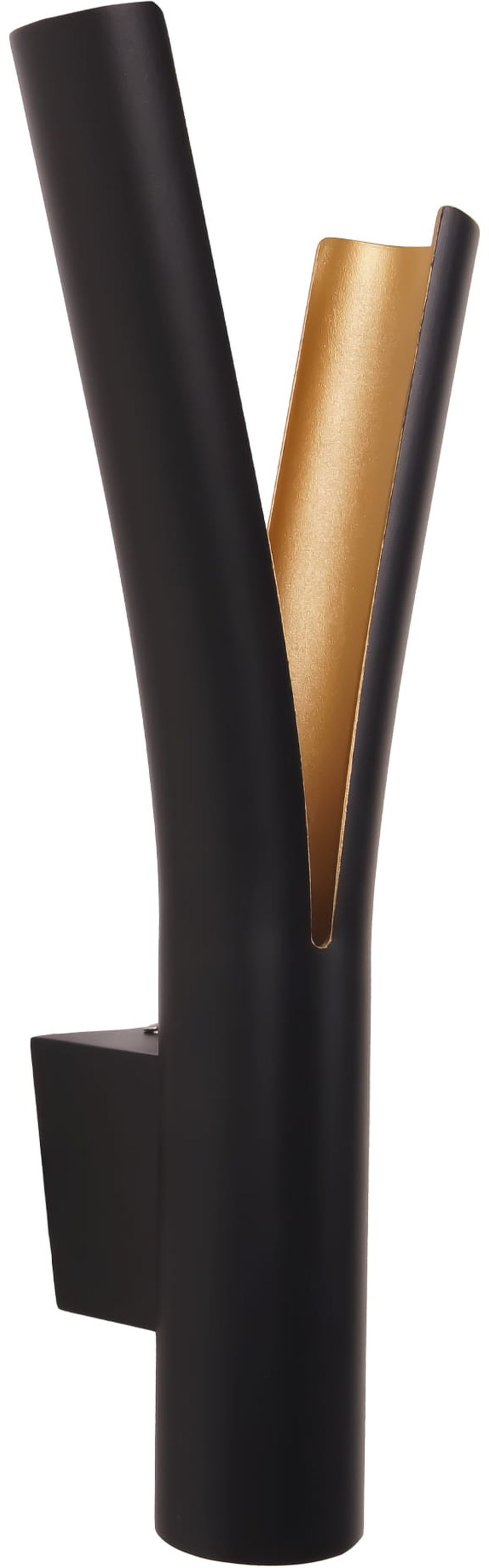 MaxLight Ramo lampada da parete 2x5 W nero-oro W0324