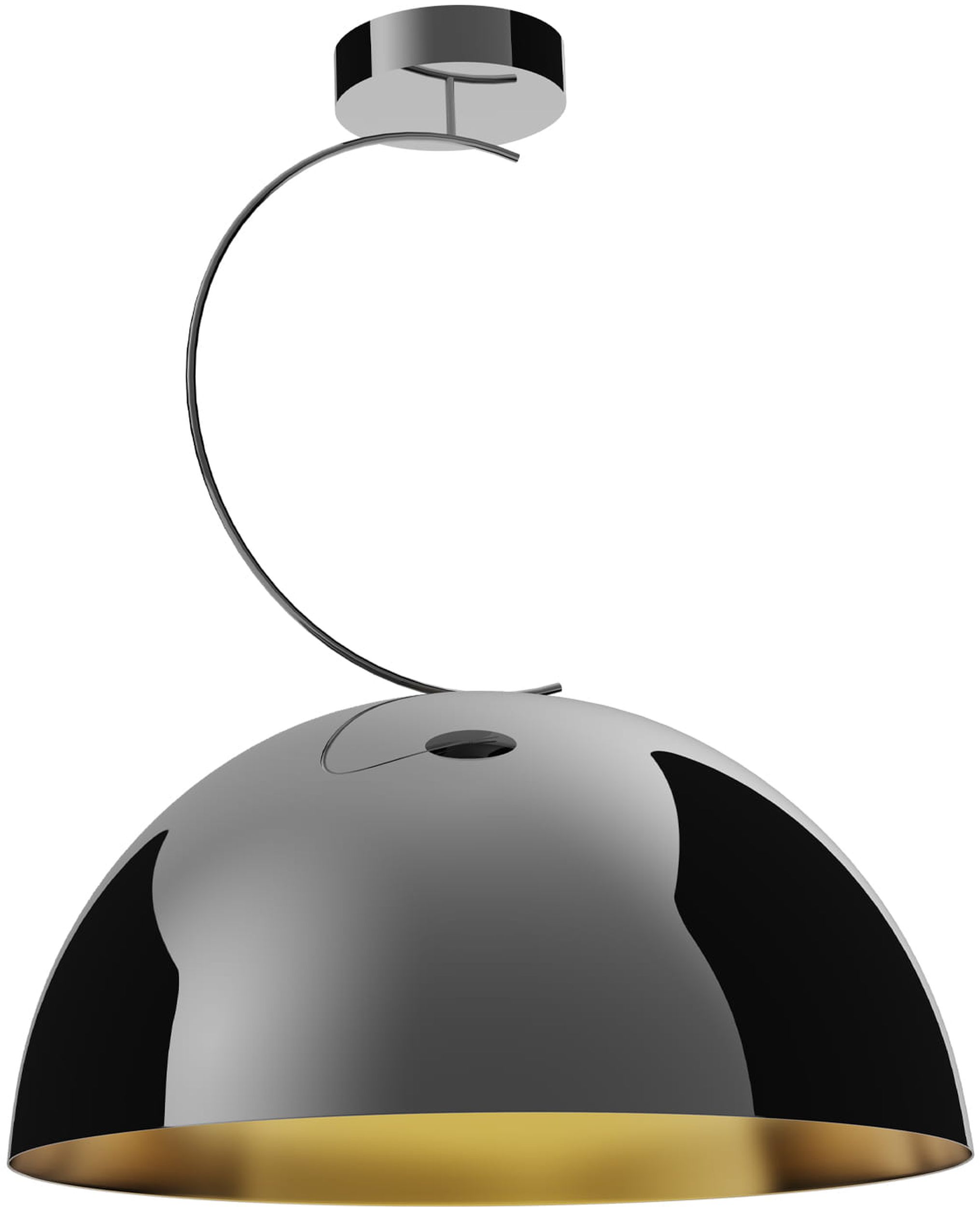 MaxLight Twenty lampada da soffitto 1x60 W nero-oro P0463