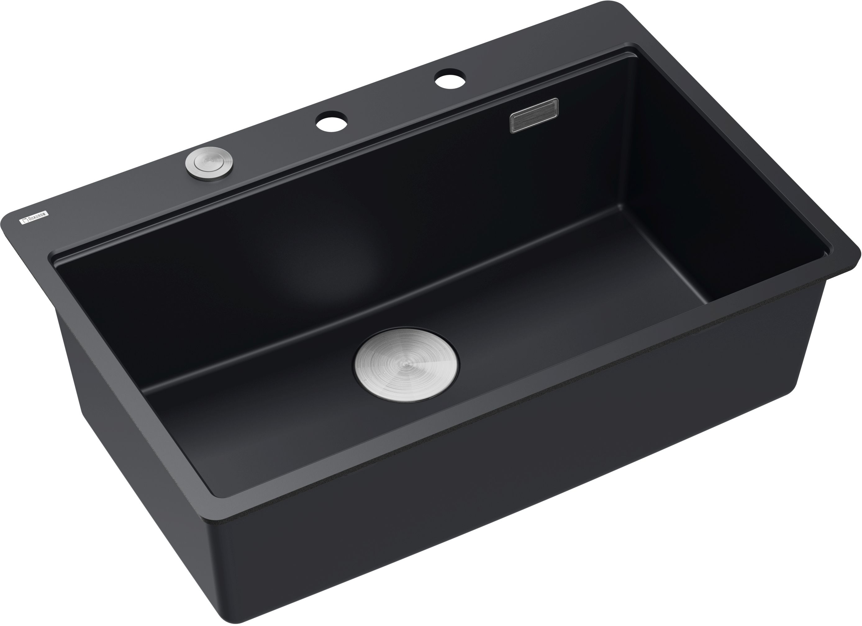 Quadron Marc lavello graniteq 75x49 cm nero HQM7650U7_FM_BS