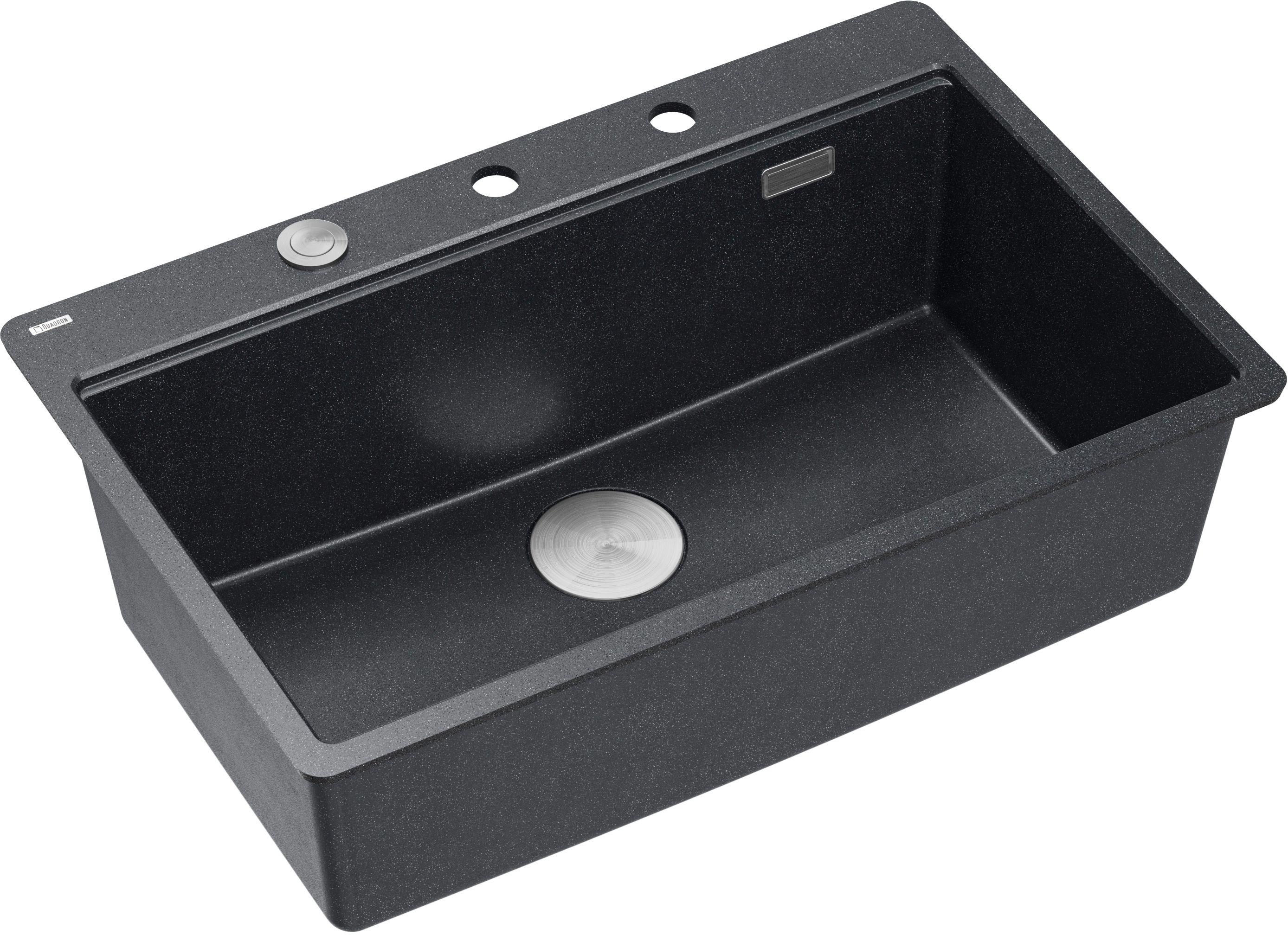 Quadron Marc lavello graniteq 75x49 cm nero HQM7650U8_FM_BS