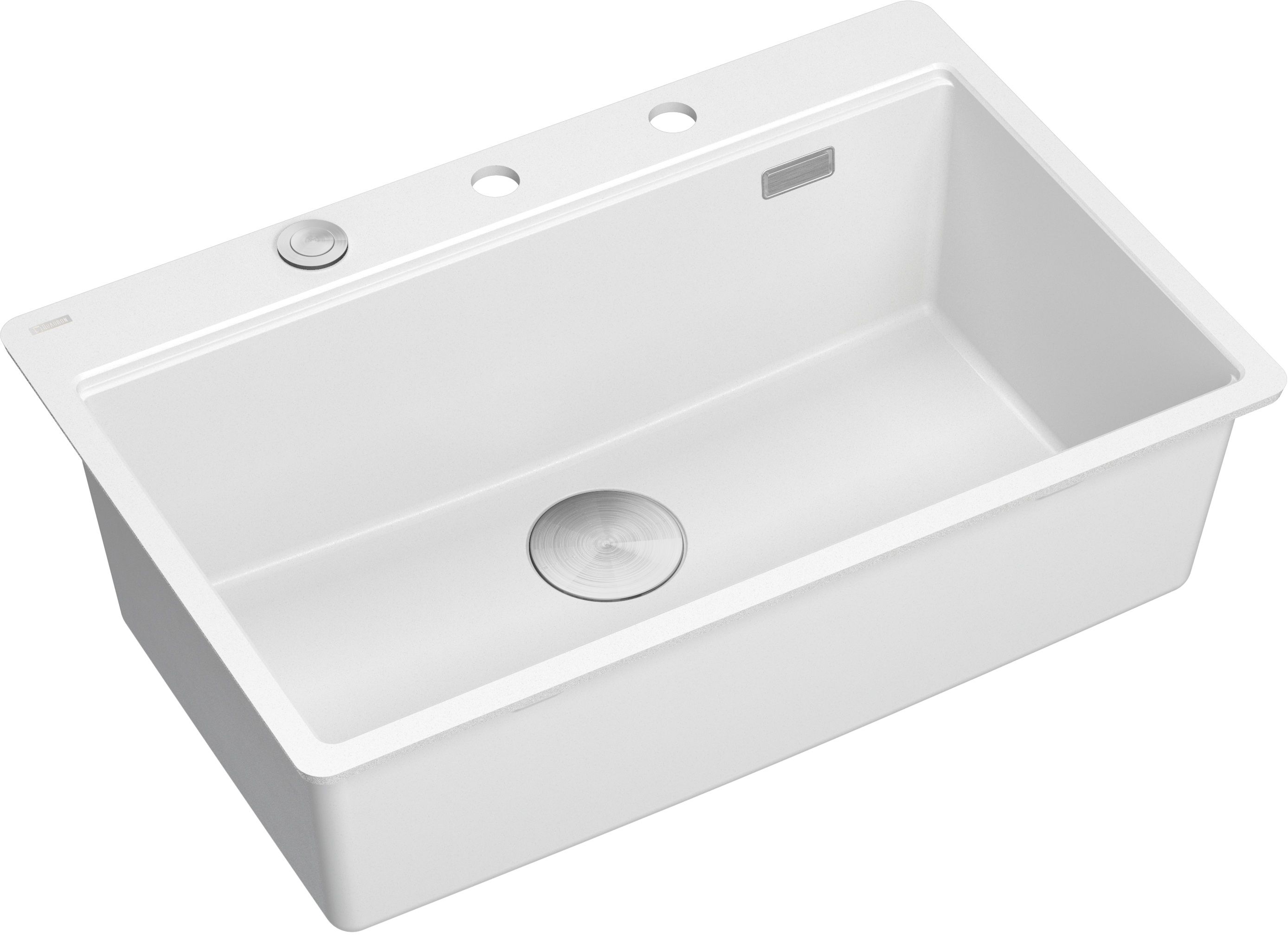 Quadron Marc lavello graniteq 75x49 cm bianco HQM7650U1_FM_BS