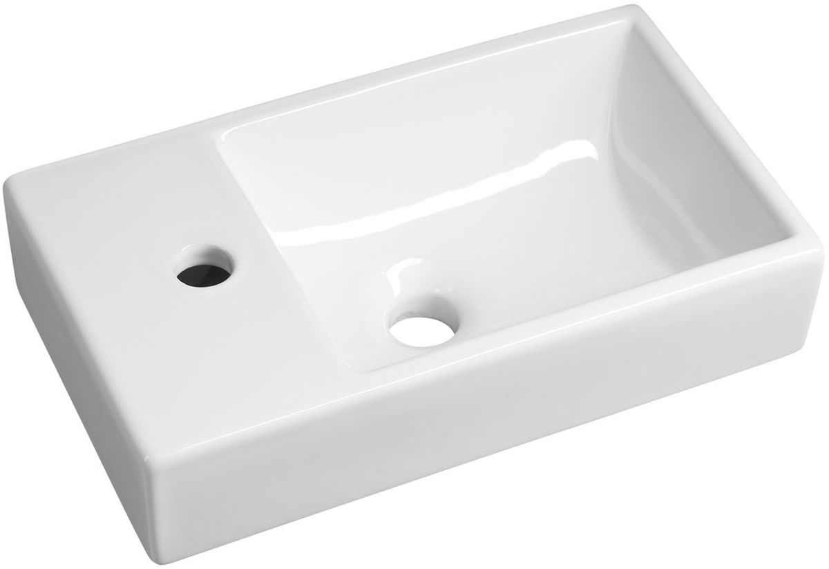 Sapho Minos lavabo 45x26 cm rettangolare a parete bianco 4757