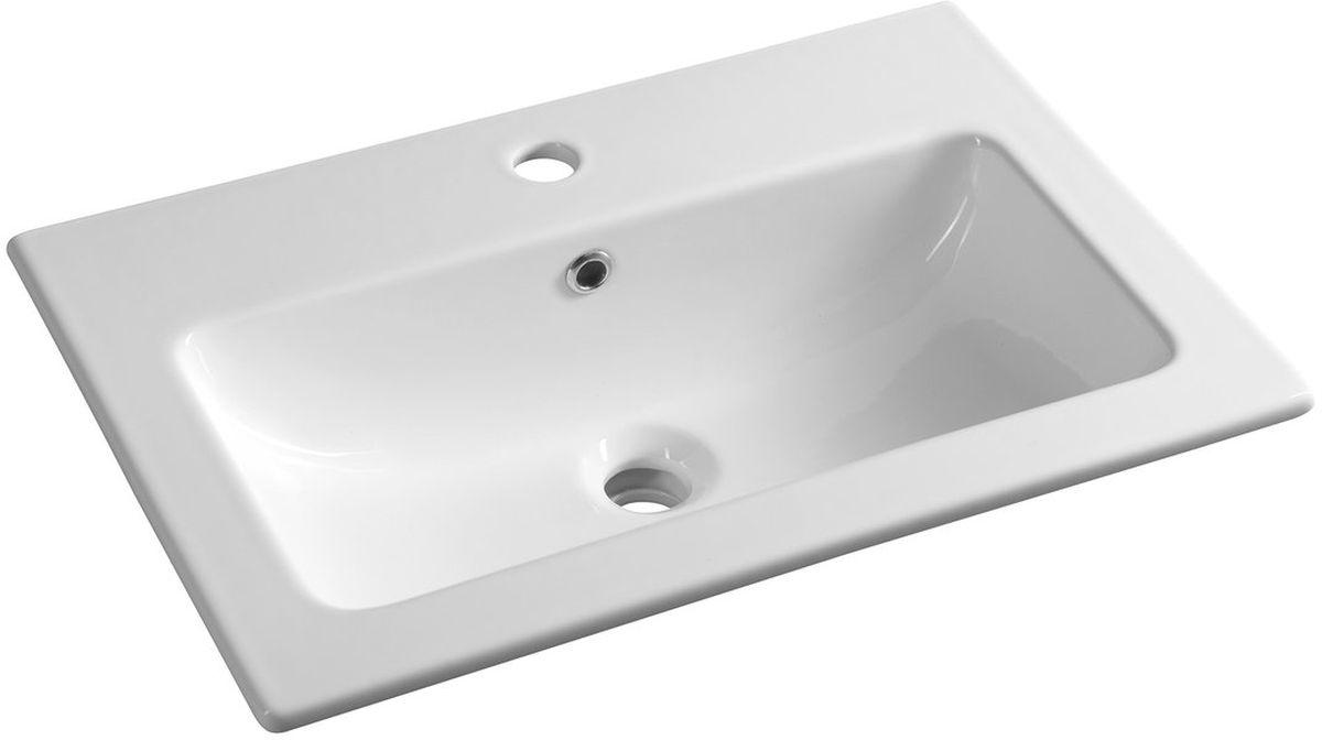 Sapho Practico lavabo 60x40 cm rettangolare da mobile bianco 44060