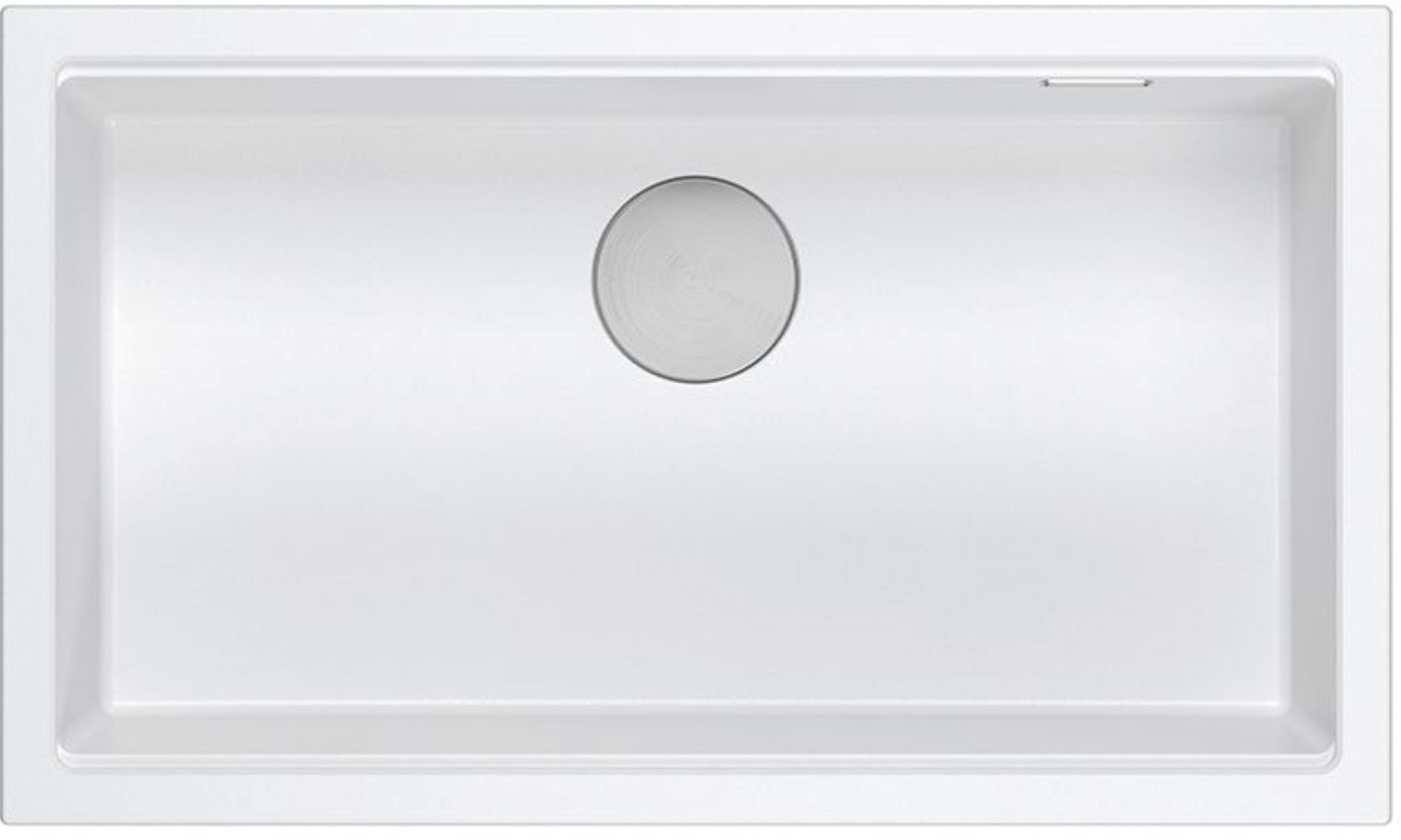 Quadron Logan lavello graniteq 76x45 cm bianco HQD7644U1_BS_U