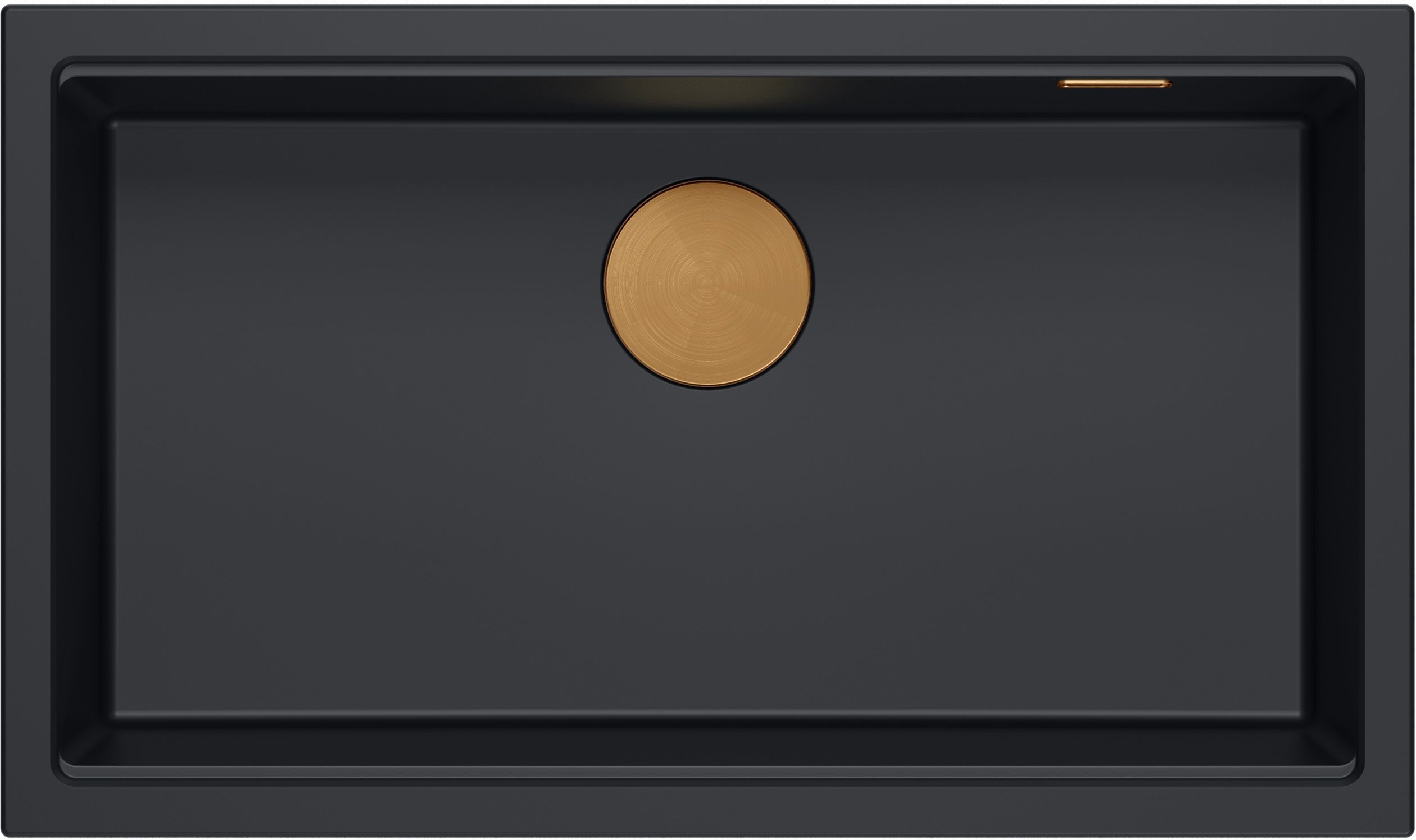 Quadron Logan lavello graniteq 76x45 cm nero HQD7644U7_PVDC1_U