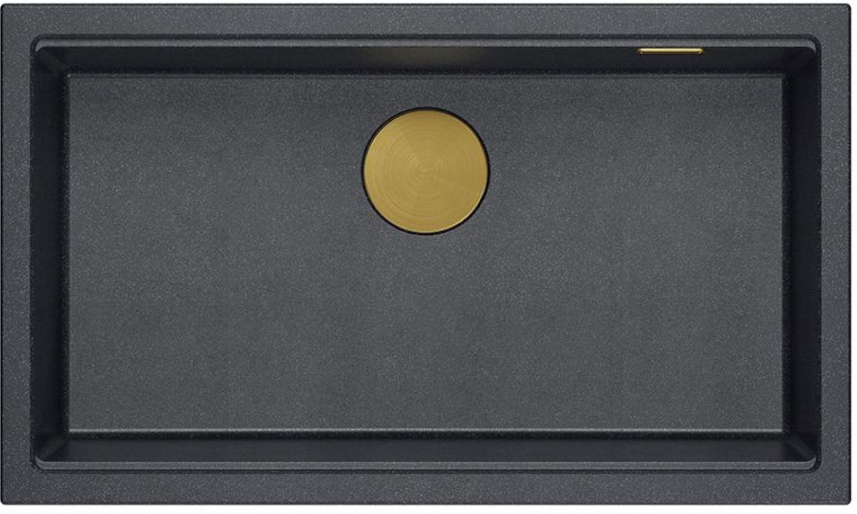 Quadron Logan lavello graniteq 76x45 cm nero-antracite HQD7644U8_PVDG1_U