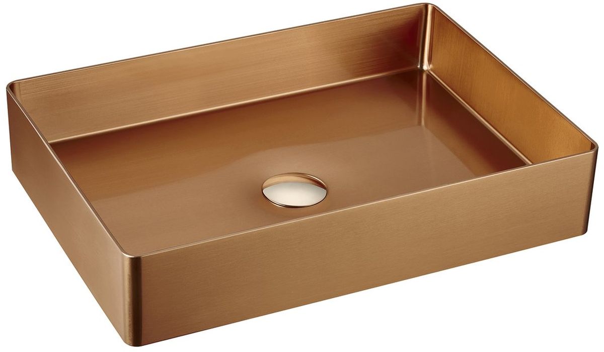 Sapho Aurum lavabo 50x35.2 cm rettangolare da appoggio AU303