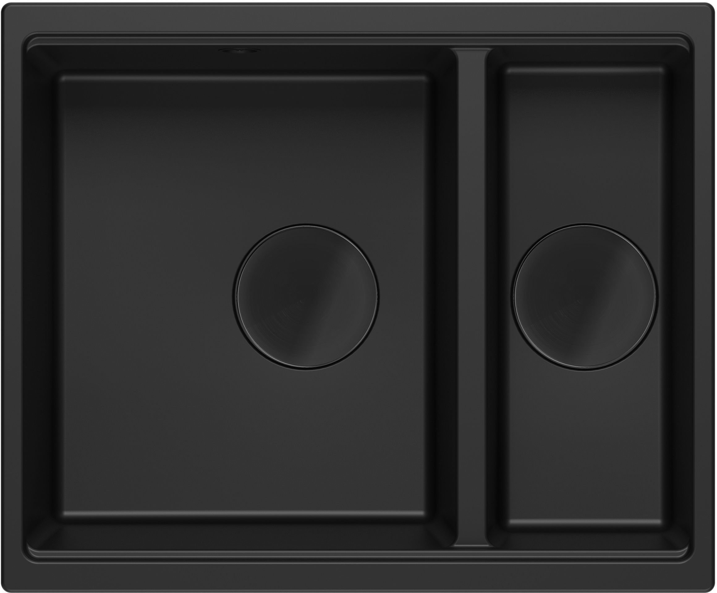 Quadron Logan lavello graniteq 55x46 cm nero HCQL5646U7-BLM_U