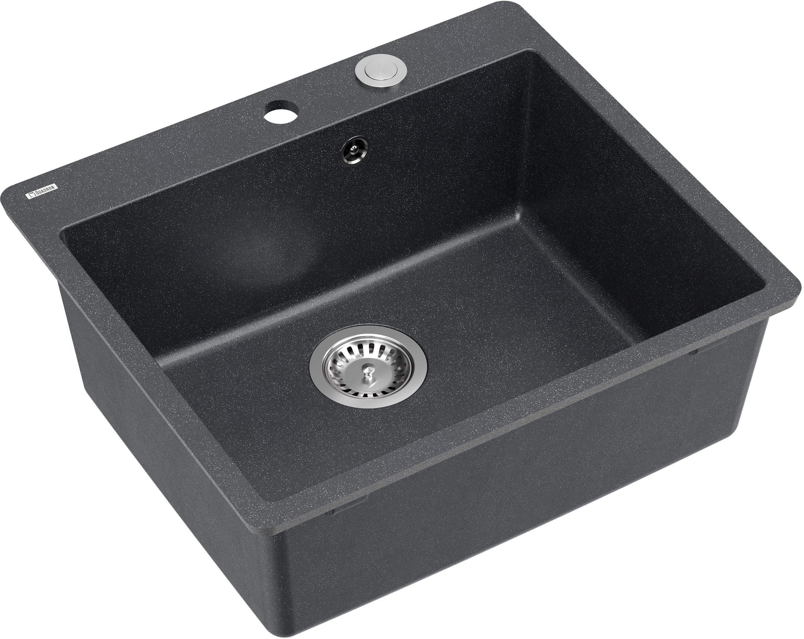 Quadron Morgan lavello graniteq 56.5x49.5 cm nero HB8304U8-FM_BS_P2O