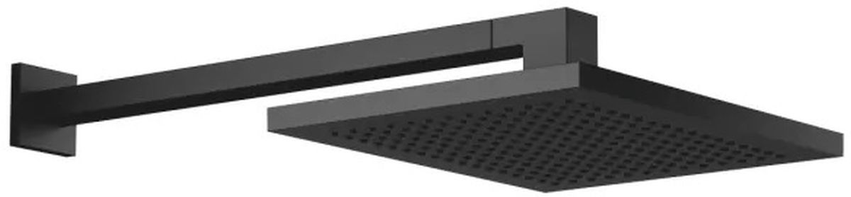 Dornbracht Specific soffione doccia con braccio 30x24 cm rettangolare nero 28765980-33