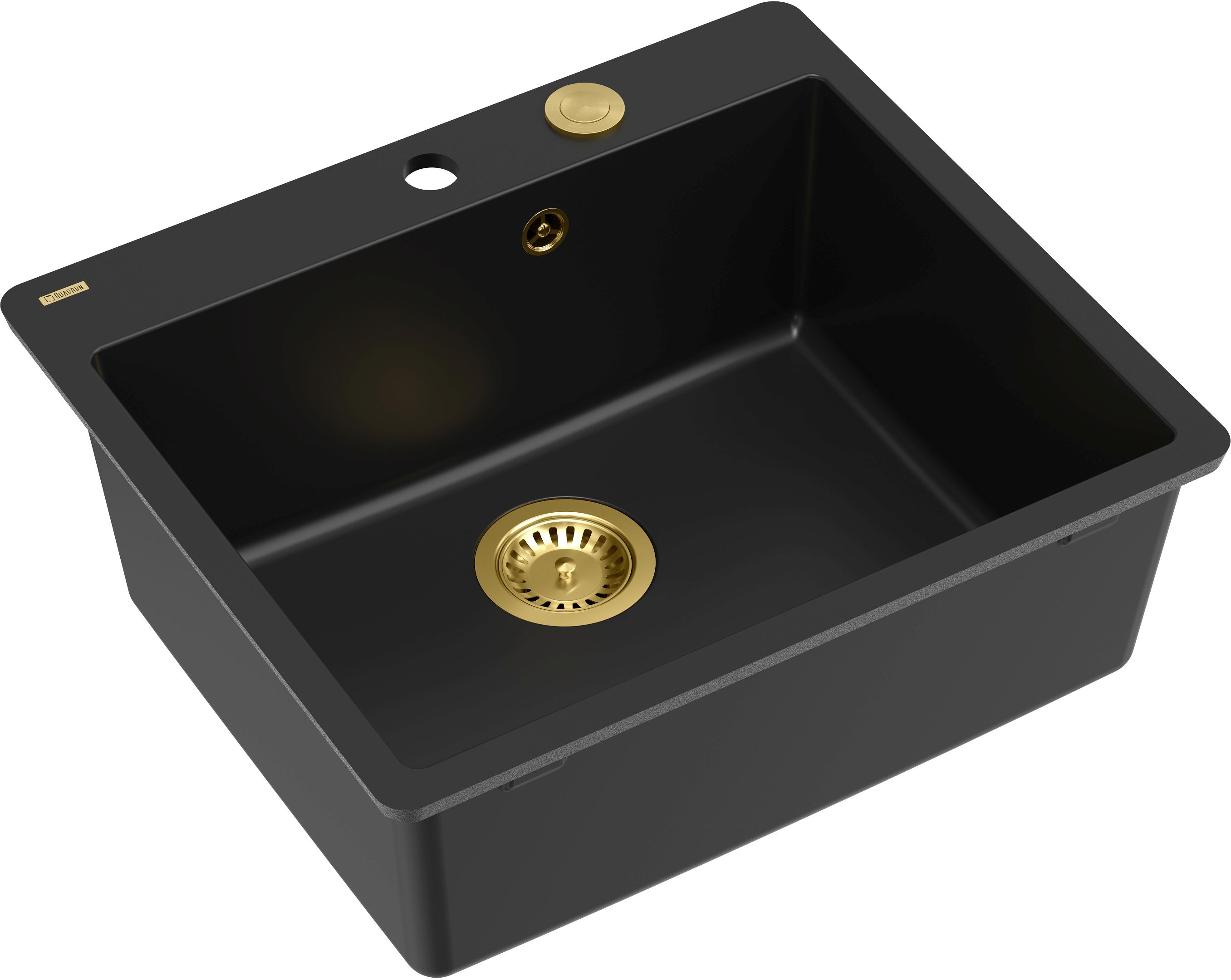 Quadron Morgan lavello graniteq 56.5x49.5 cm nero HB8304U7-FM_G1_P2O