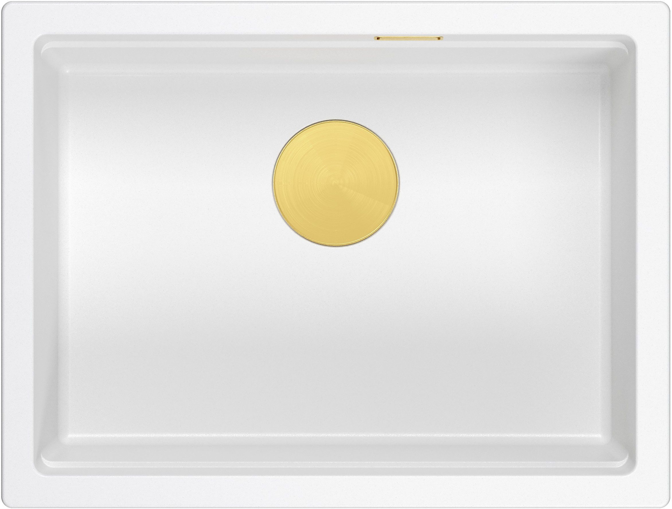 Quadron Logan lavello graniteq 56x45 cm bianco HQJ6045U1_PVDG1_U