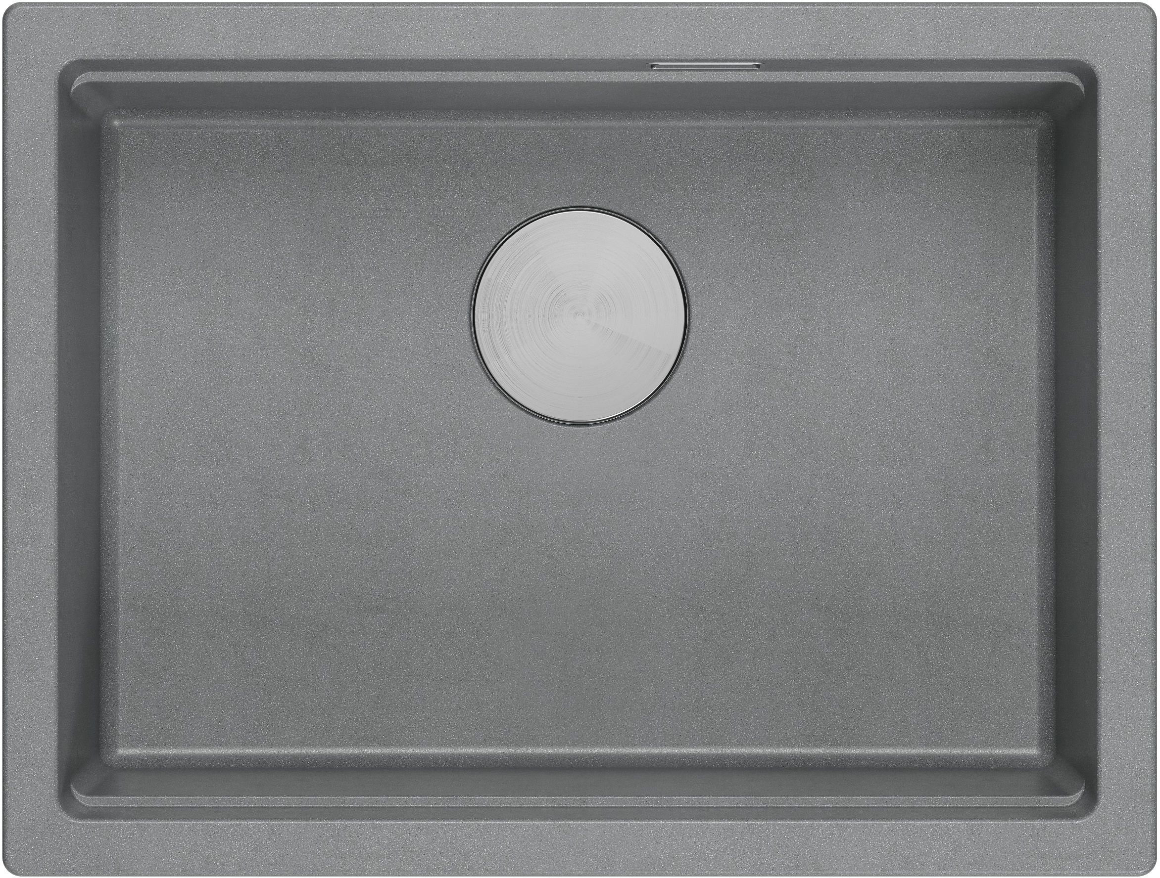 Quadron Logan lavello graniteq 56x45 cm grigio/grafite/inox HQJ6045U5_BS_U