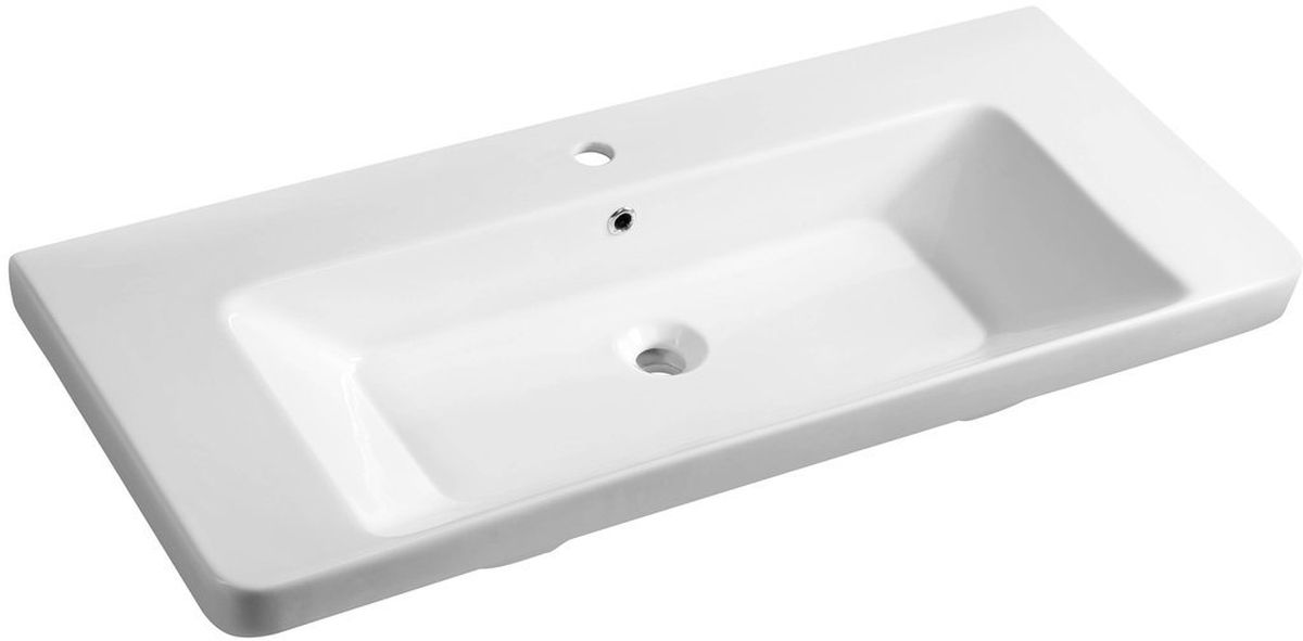 Sapho Thalie lavabo 105x46 cm rettangolare a parete-da mobile bianco TH11105